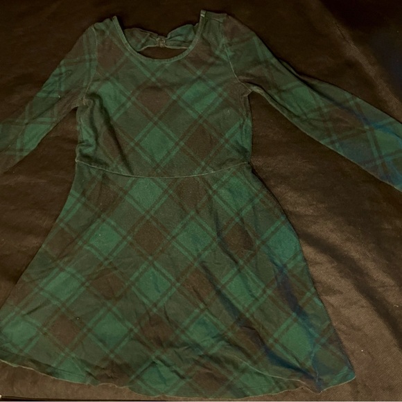 The Children's Place Green Plaid Dress - Picture 1 of 3